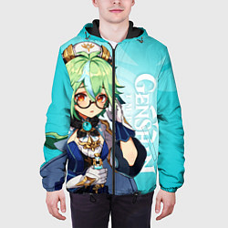 Куртка с капюшоном мужская GENSHIN IMPACT, САХАРОЗА, цвет: 3D-черный — фото 2