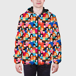 Куртка с капюшоном мужская Масочный Режим, цвет: 3D-черный — фото 2