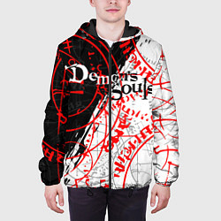 Куртка с капюшоном мужская DEMONS SOULS, цвет: 3D-черный — фото 2