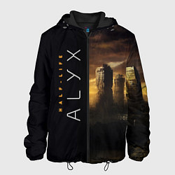 Куртка с капюшоном мужская Half-Life Alyx, цвет: 3D-черный
