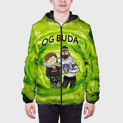 Куртка с капюшоном мужская Репер - OG Buda, цвет: 3D-черный — фото 2