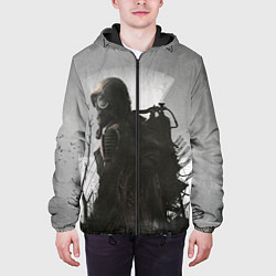 Куртка с капюшоном мужская Stalker, цвет: 3D-черный — фото 2