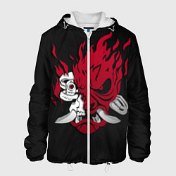 Куртка с капюшоном мужская Oni Demon, цвет: 3D-белый