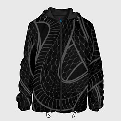 Куртка с капюшоном мужская Змеи, цвет: 3D-черный