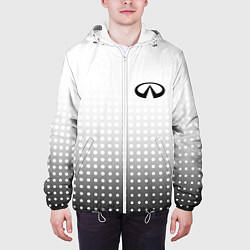 Куртка с капюшоном мужская Infiniti, цвет: 3D-белый — фото 2