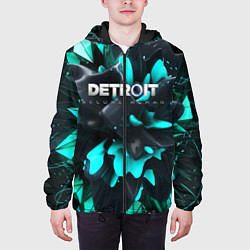 Куртка с капюшоном мужская Detroit Become Human S, цвет: 3D-черный — фото 2