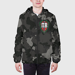 Куртка с капюшоном мужская Пограничные войска, цвет: 3D-черный — фото 2