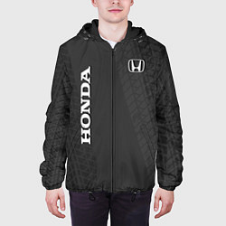 Куртка с капюшоном мужская Honda, цвет: 3D-черный — фото 2