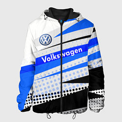 Куртка с капюшоном мужская Volkswagen, цвет: 3D-черный