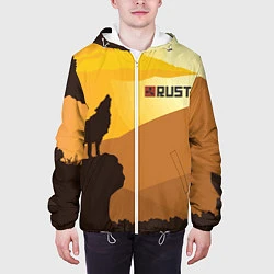 Куртка с капюшоном мужская Rust, цвет: 3D-белый — фото 2