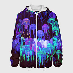 Мужская куртка Неоновые медузы