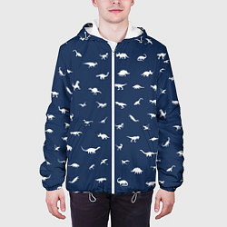 Куртка с капюшоном мужская Dinoworld 2, цвет: 3D-белый — фото 2