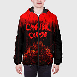 Куртка с капюшоном мужская CANNIBAL CORPSE, цвет: 3D-черный — фото 2