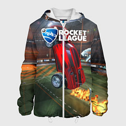 Куртка с капюшоном мужская Rocket League, цвет: 3D-белый