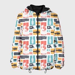 Куртка с капюшоном мужская Рок, цвет: 3D-черный