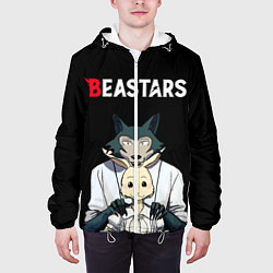 Куртка с капюшоном мужская Beastars Выдающиеся звери, цвет: 3D-белый — фото 2