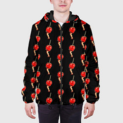 Куртка с капюшоном мужская Девушка Чупа-Чупс, цвет: 3D-черный — фото 2