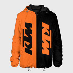 Куртка с капюшоном мужская KTM КТМ Z, цвет: 3D-черный