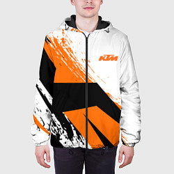 Куртка с капюшоном мужская KTM КТМ Z, цвет: 3D-черный — фото 2