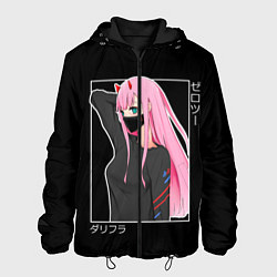 Куртка с капюшоном мужская Zero Two, цвет: 3D-черный