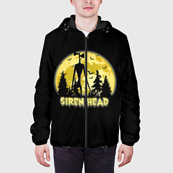 Куртка с капюшоном мужская Siren Head Yellow Moon, цвет: 3D-черный — фото 2