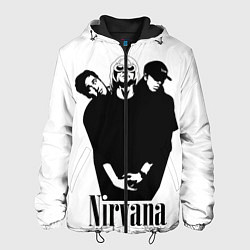 Куртка с капюшоном мужская Nirvana Группа, цвет: 3D-черный