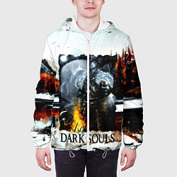 Куртка с капюшоном мужская DARK SOULS NEW, цвет: 3D-белый — фото 2