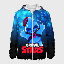 Куртка с капюшоном мужская Сквик Squeak Brawl Stars, цвет: 3D-белый