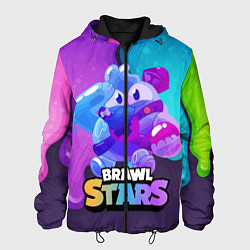 Куртка с капюшоном мужская Сквик Squeak Brawl Stars, цвет: 3D-черный