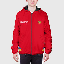 Куртка с капюшоном мужская ФОРМА СБОРНОЙ АРМЕНИИ, цвет: 3D-черный — фото 2