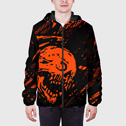 Куртка с капюшоном мужская Without a soul, цвет: 3D-черный — фото 2