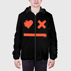 Куртка с капюшоном мужская Smile Love Death and Robots, цвет: 3D-черный — фото 2