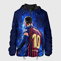 Куртка с капюшоном мужская Leo Messi Лео Месси 10, цвет: 3D-черный