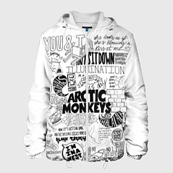 Куртка с капюшоном мужская Arctic Monkeys, цвет: 3D-белый