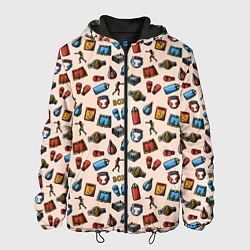 Куртка с капюшоном мужская Box, цвет: 3D-черный
