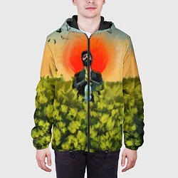 Куртка с капюшоном мужская Один в поле, цвет: 3D-черный — фото 2