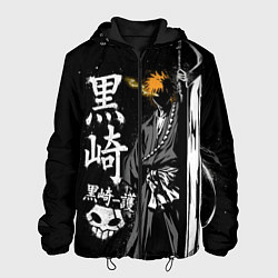 Куртка с капюшоном мужская Bleach, Ичиго с мечом, цвет: 3D-черный