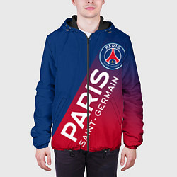 Куртка с капюшоном мужская ФК ПСЖ PARIS SAINT GERMAIN, цвет: 3D-черный — фото 2