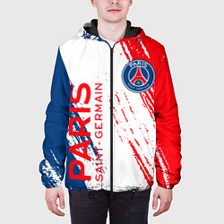 Куртка с капюшоном мужская ФК ПСЖ FC PSG PARIS SG, цвет: 3D-черный — фото 2