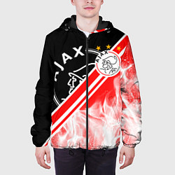Куртка с капюшоном мужская FC AJAX AMSTERDAM ФК АЯКС, цвет: 3D-черный — фото 2