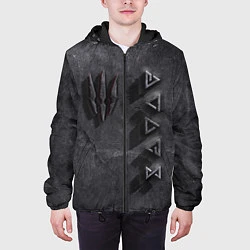 Куртка с капюшоном мужская THE WITCHER КАМЕНЬ, цвет: 3D-черный — фото 2