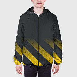 Куртка с капюшоном мужская Black, цвет: 3D-черный — фото 2