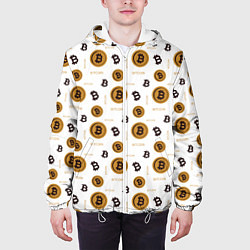 Куртка с капюшоном мужская Узор и биткоина Pattern, цвет: 3D-белый — фото 2