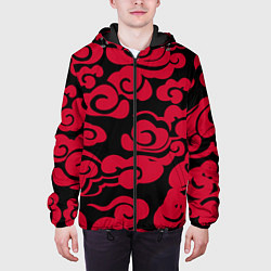 Куртка с капюшоном мужская Красное облако, цвет: 3D-черный — фото 2