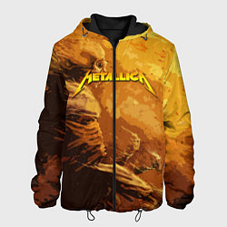 Куртка с капюшоном мужская Metallica Music, цвет: 3D-черный