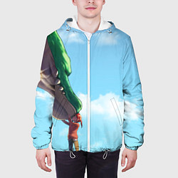 Куртка с капюшоном мужская Дракон-горничная Кобаяши, цвет: 3D-белый — фото 2