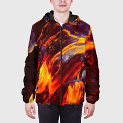 Куртка с капюшоном мужская ОГНЕННЫЙ ГРАНЖ FIRE GRUNGE Z, цвет: 3D-черный — фото 2