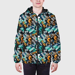 Куртка с капюшоном мужская SKATEBOARD, цвет: 3D-черный — фото 2
