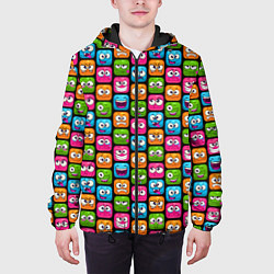 Куртка с капюшоном мужская Эмоции, цвет: 3D-черный — фото 2