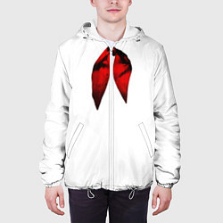 Куртка с капюшоном мужская Пищеблок галсутк спина, цвет: 3D-белый — фото 2